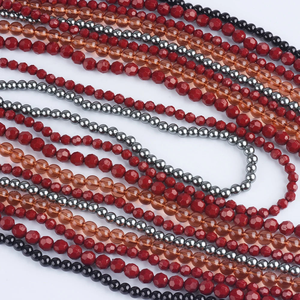 2025 New Indian Ethnic Multilayer Handmade Beaded Waterfall Shape Necklace Women Bohemian Statement Vintage Necklace Jewelry